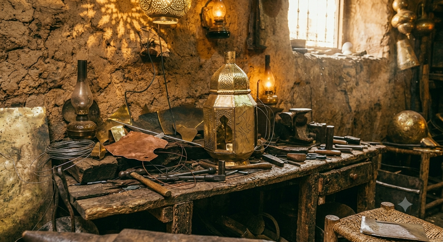 Crafted in the workshops of Fez