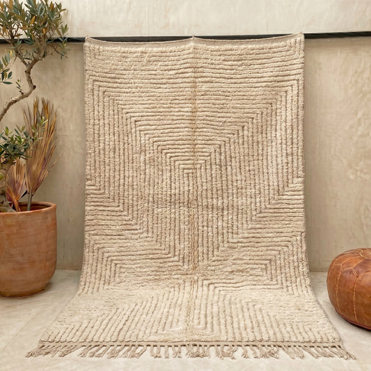 Architectural Labyrinth Berber Rug