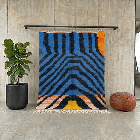 Vibrant Sunset Berber Rug