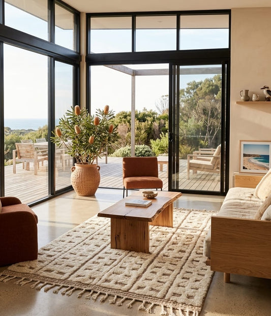 The Atlas Grid Wool Rug