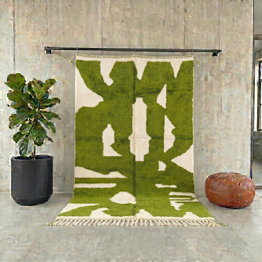 Abstract Sculptural Berber Rug