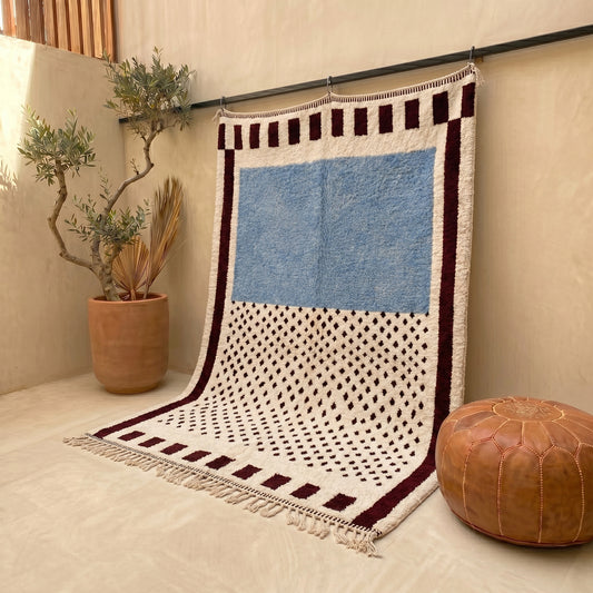 Modern Berber Rug - "Atlas Sky"