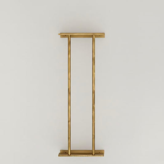 Handcrafted Unlacquered Brass Vertical Towel Holder – Floor Standing Linen Rack