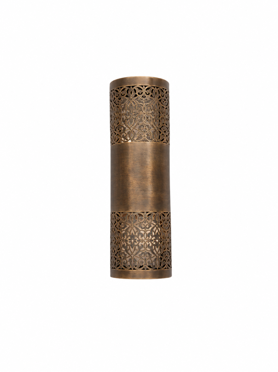 Marrakech Filigree Brass Wall Sconce 50 cm – Bronze finish