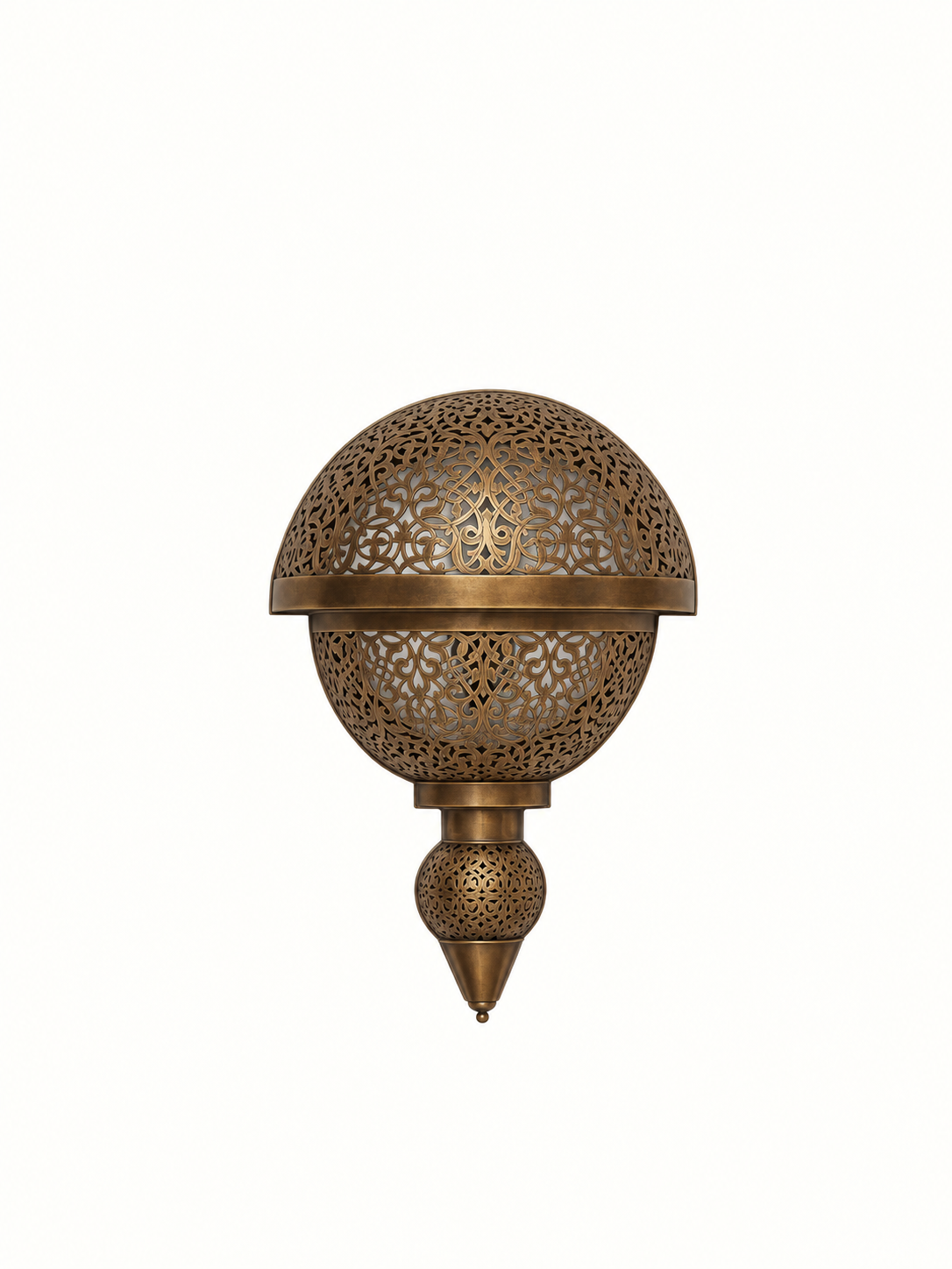 Moroccan Serrouj wall sconce in bronze finish