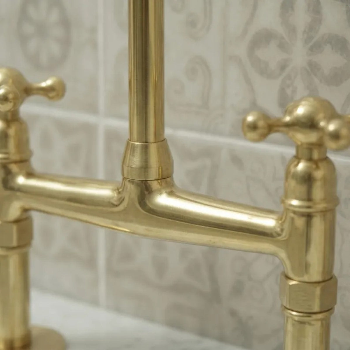 Solid brass bridge construction detail