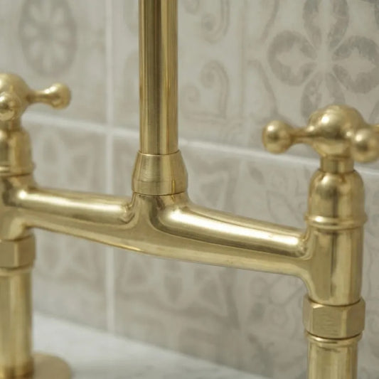 Solid brass bridge construction detail